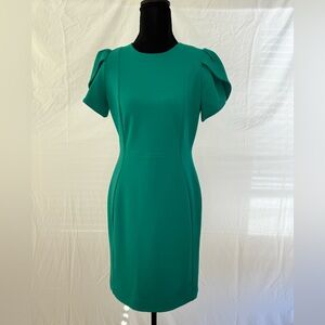 Calvin Klein Green Sheath Dress